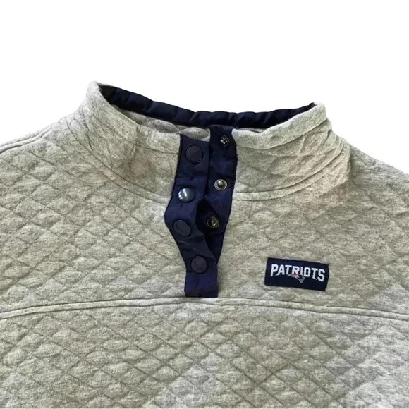 New England Patriots Quilted Pullover XL NFL Team Apparel - Picture 2 of 4